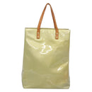 LOUIS VUITTON Monogram Vernis Reade MM Hand Bag Gris M91142 LV Auth 132877-2