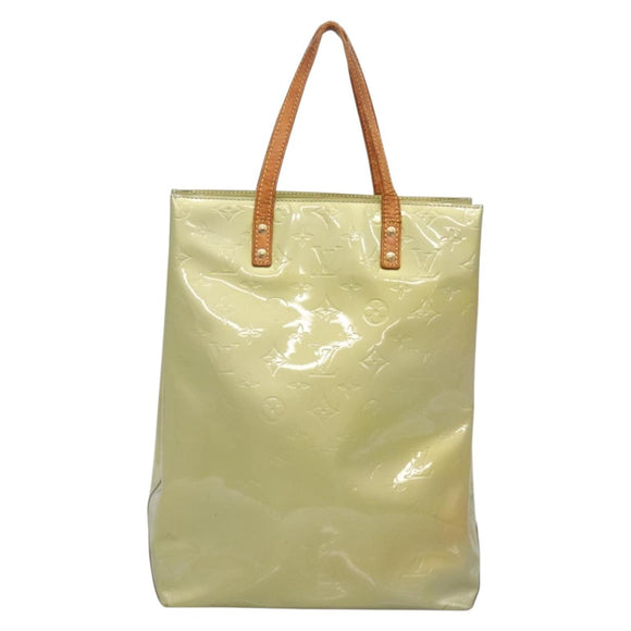 LOUIS VUITTON Monogram Vernis Reade MM Hand Bag Gris M91142 LV Auth 132877