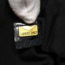 CHANEL Choco Bar Chain Camelia Shoulder Bag Canvas Gray Silver CC Auth 132885-12