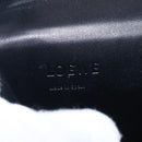 LOEWE Shoulder Bag Suede Blue Silver Auth 132888-18