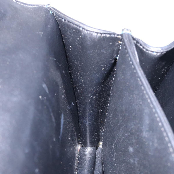 LOEWE Shoulder Bag Suede Blue Silver Auth 132888