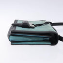 LOEWE Shoulder Bag Suede Blue Silver Auth 132888-3