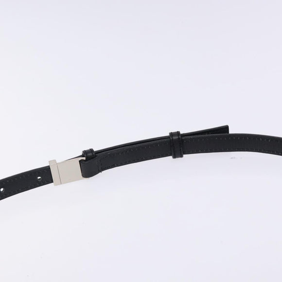 LOEWE Shoulder Bag Suede Blue Silver Auth 132888