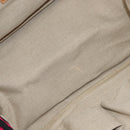 PRADA Canapa GM Hand Bag Canvas Black Pink gold Auth 132892-16