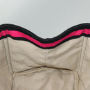 PRADA Canapa GM Hand Bag Canvas Black Pink gold Auth 132892-17