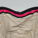 PRADA Canapa GM Hand Bag Canvas Black Pink gold Auth 132892-18