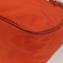 PRADA Shoulder Bag Nylon Orange Silver Auth 132897V-18