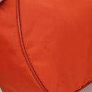 PRADA Shoulder Bag Nylon Orange Silver Auth 132897V-5