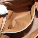 CELINE Macadam Canvas Hand Bag PVC Leather Brown Gold Auth 132898-21