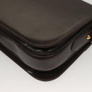 CELINE Shoulder Bag Leather Brown Gold Auth 132899-16