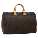 LOUIS VUITTON Monogram Speedy Bandouliere 40 Hand Bag M40393 LV Auth 132906-1
