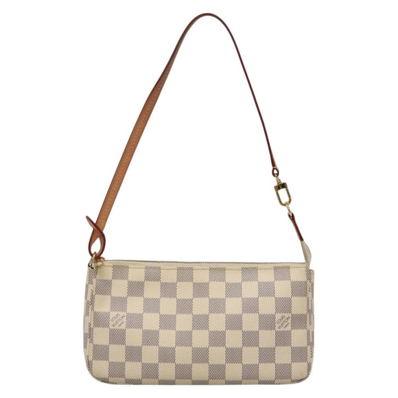 LOUIS VUITTON Damier Azur Pochette Accessoires Pouch N51986 LV Auth 132914M