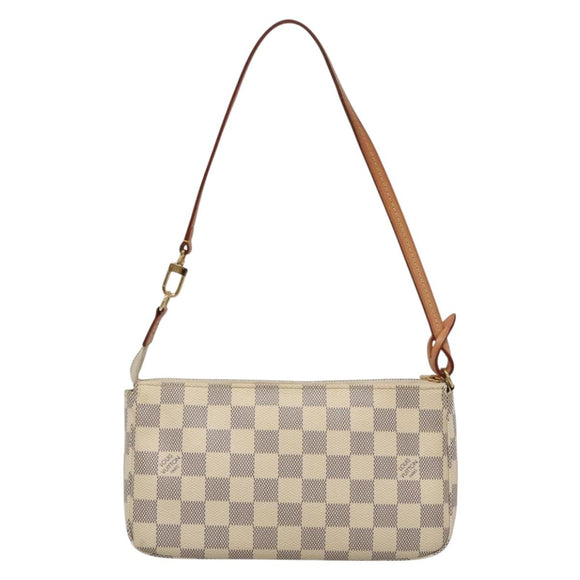LOUIS VUITTON Damier Azur Pochette Accessoires Pouch N51986 LV Auth 132914M