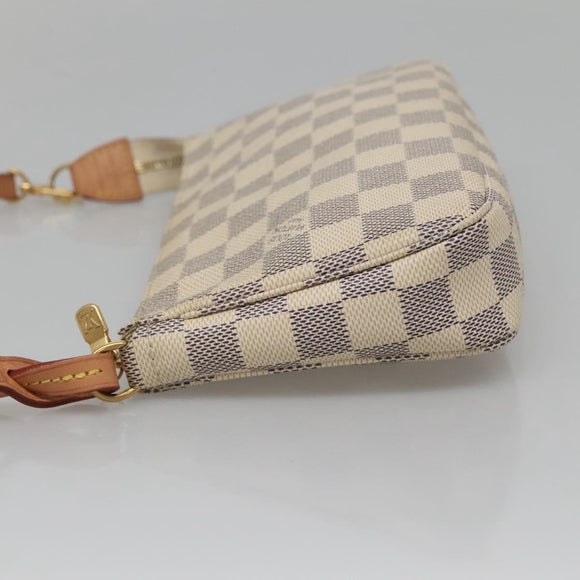 LOUIS VUITTON Damier Azur Pochette Accessoires Pouch N51986 LV Auth 132914M