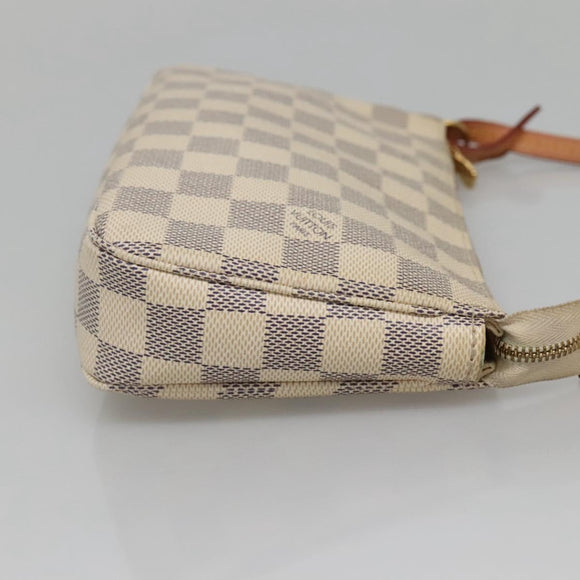 LOUIS VUITTON Damier Azur Pochette Accessoires Pouch N51986 LV Auth 132914M