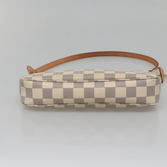 LOUIS VUITTON Damier Azur Pochette Accessoires Pouch N51986 LV Auth 132914M