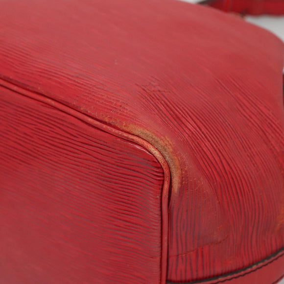 LOUIS VUITTON Epi Petit Noe Shoulder Bag Red M44107 LV Auth 132918