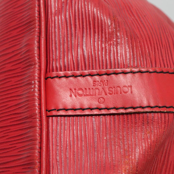 LOUIS VUITTON Epi Petit Noe Shoulder Bag Red M44107 LV Auth 132918