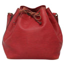 LOUIS VUITTON Epi Petit Noe Shoulder Bag Red M44107 LV Auth 132918-13