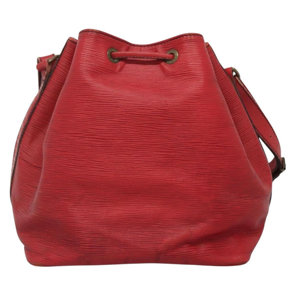 LOUIS VUITTON Epi Petit Noe Shoulder Bag Red M44107 LV Auth 132918
