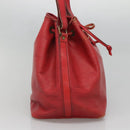 LOUIS VUITTON Epi Petit Noe Shoulder Bag Red M44107 LV Auth 132918-3