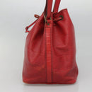 LOUIS VUITTON Epi Petit Noe Shoulder Bag Red M44107 LV Auth 132918-4