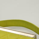 CHANEL Matelasse Hand Bag Lamb Skin Silver Yellow Green CC Auth 132923V-8