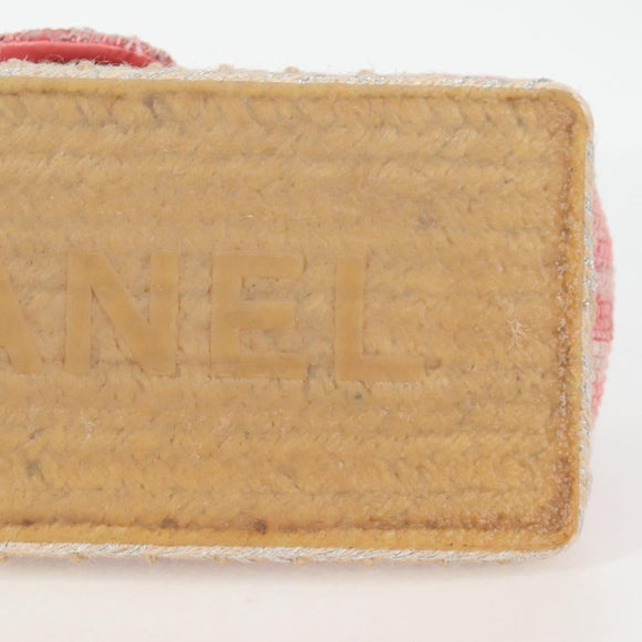 CHANEL Chain Matelasse Shoulder Bag Leather Pink CC Auth 132925V