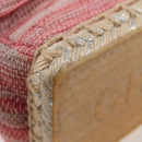 CHANEL Chain Matelasse Shoulder Bag Leather Pink CC Auth 132925V-17