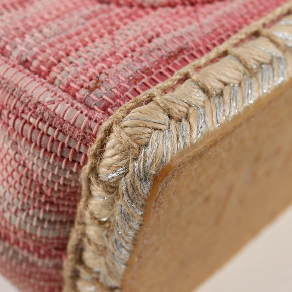 CHANEL Chain Matelasse Shoulder Bag Leather Pink CC Auth 132925V