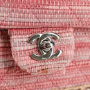 CHANEL Chain Matelasse Shoulder Bag Leather Pink CC Auth 132925V-21