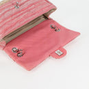 CHANEL Chain Matelasse Shoulder Bag Leather Pink CC Auth 132925V-22