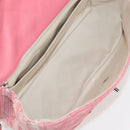 CHANEL Chain Matelasse Shoulder Bag Leather Pink CC Auth 132925V-9