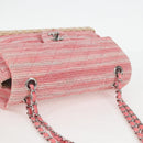 CHANEL Chain Matelasse Shoulder Bag Leather Pink CC Auth 132925V-6