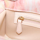 FENDI Holiday Edition Mamma Baguette Bag Velor 2way Pink Gold Auth 132928M-25