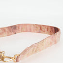 FENDI Holiday Edition Mamma Baguette Bag Velor 2way Pink Gold Auth 132928M-14