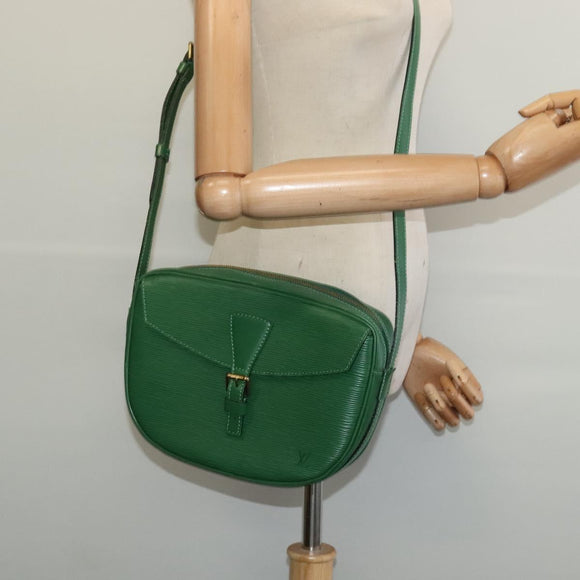 LOUIS VUITTON Epi Jeune Fille MM Shoulder Bag Green M52154 LV Auth 132936