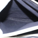 BURBERRY Hand Bag Canvas Leather Ivory Silver Auth 132943-24