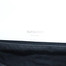 BURBERRY Chain Roller Shoulder Bag Leather White Silver Auth 132944-16