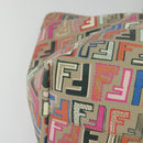 FENDI Zucca Canvas Tote Bag PVC Multicolor Gold Auth 132953V-9