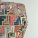 FENDI Zucca Canvas Tote Bag PVC Multicolor Gold Auth 132953V-14