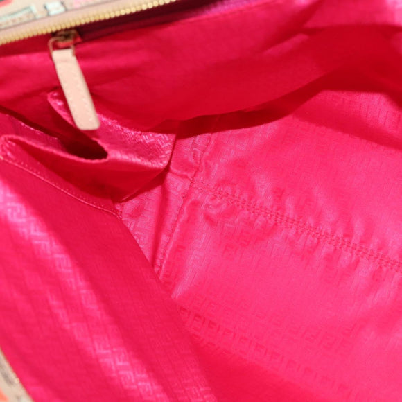 FENDI Zucca Canvas Tote Bag PVC Multicolor Gold Auth 132953V