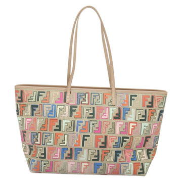 FENDI Zucca Canvas Tote Bag PVC Multicolor Gold Auth 132953V - 0