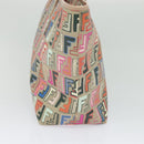 FENDI Zucca Canvas Tote Bag PVC Multicolor Gold Auth 132953V-3