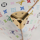 LOUIS VUITTON Monogram Multicolor Speedy 30 Bag White Bron M92643 Auth 132956V-17