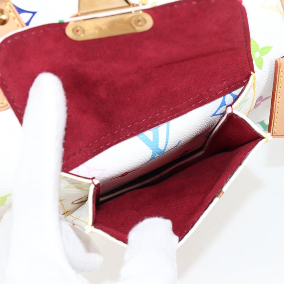 LOUIS VUITTON Monogram Multicolor Speedy 30 Bag White Bron M92643 Auth 132956SAV