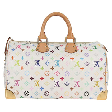 LOUIS VUITTON Monogram Multicolor Speedy 30 Bag White Bron M92643 Auth 132956V - 0