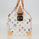 LOUIS VUITTON Monogram Multicolor Speedy 30 Bag White Bron M92643 Auth 132956V-3