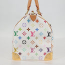 LOUIS VUITTON Monogram Multicolor Speedy 30 Bag White Bron M92643 Auth 132956V-4