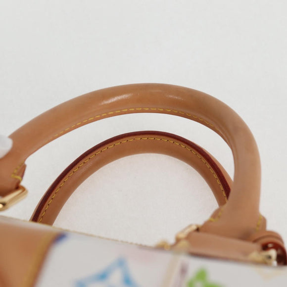 LOUIS VUITTON Monogram Multicolor Speedy 30 Bag White Bron M92643 Auth 132956V